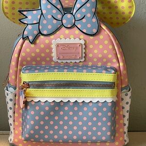 NWT Disney Loungefly Pastel Minnie Backpack